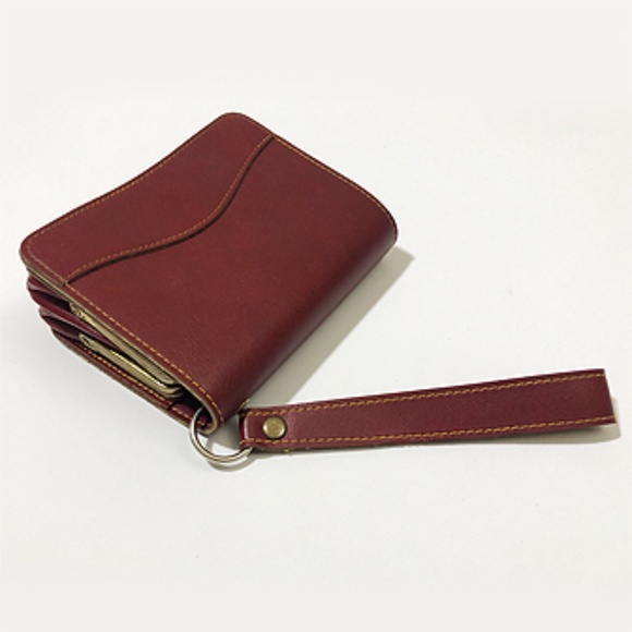 Old Fashion Vintage Clasp Closure Wristlet Wallet - Picture 2 of 11